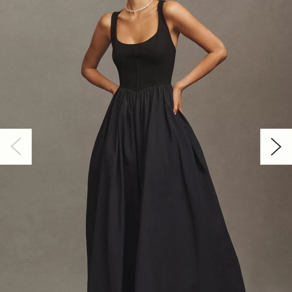 BHLDN / maxi ball gown/ fitted top & hoop skirt bottom